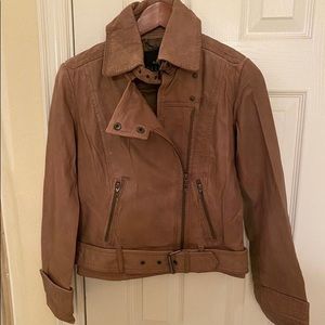 MANGO genuine leather jacket BRAND NEW